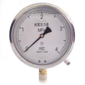 Earthquake-resistant remote transmission pressure gauge